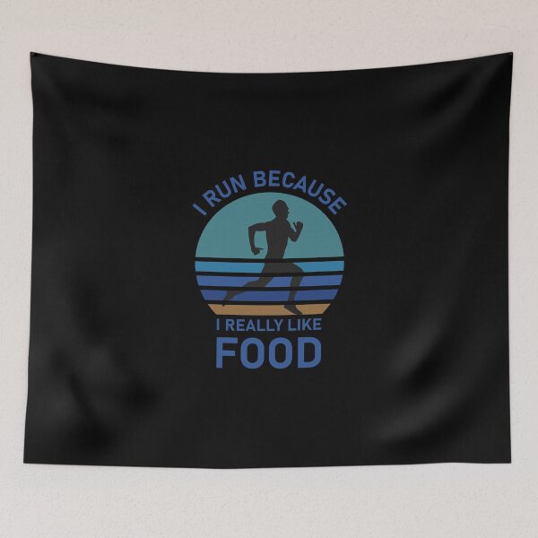 Item preview, I Run Because I Really Like Food - Running Funny Essential T-Shirt designed and sold by yeseniaval.