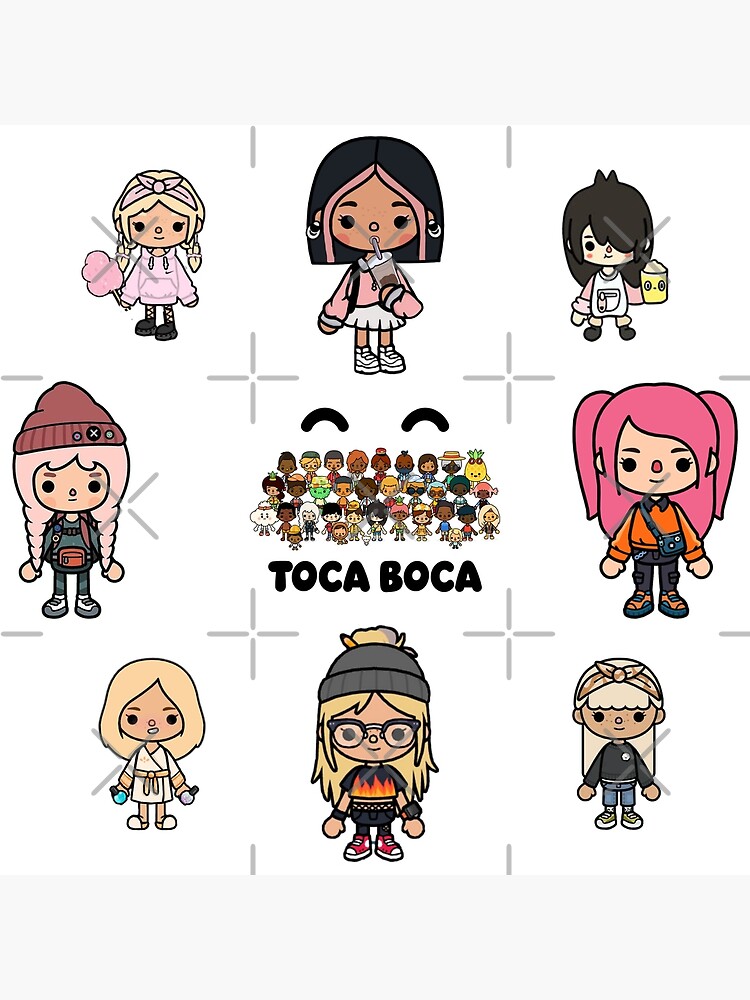 toca boca and gacha life Metal Print for Sale by kader011