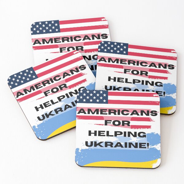 Item preview, Americans for Helping Ukraine! designed and sold by ForscarlettPub.