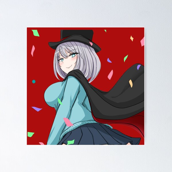 Magical Sempai (Tejina-senpai) Anime Fabric Wall Scroll Poster (32x32)  Inches [A] Magical Sempai-3(L)