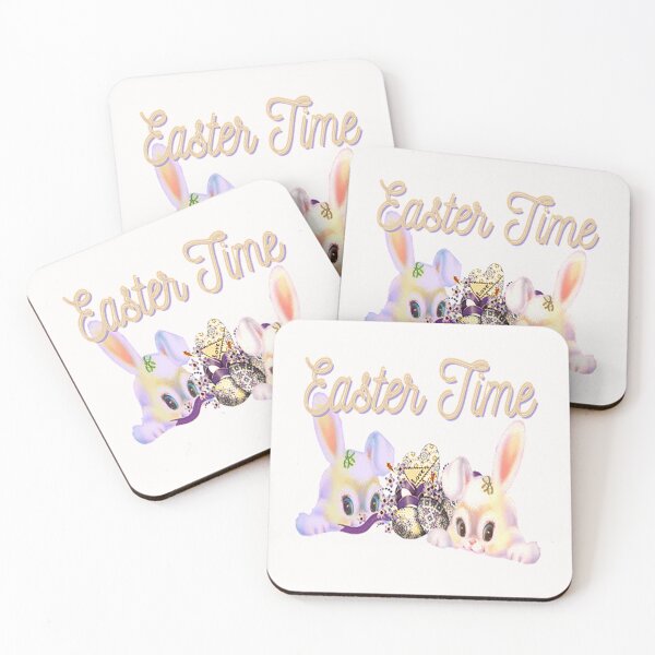Item preview, Two Cute Easter Bunnies, Badass and Funny, Easter Egg Hunting, Egg Hunt Squad, Chilling Peeps designed and sold by Adri Barnard.