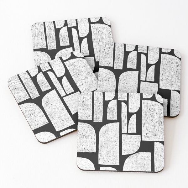 Item preview, abstract shapes in black and white designed and sold by Pacesyte.