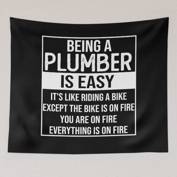 Item preview, Funny plumber saying: being a plumber is easy plumber gifts designed and sold by alaechamlal.