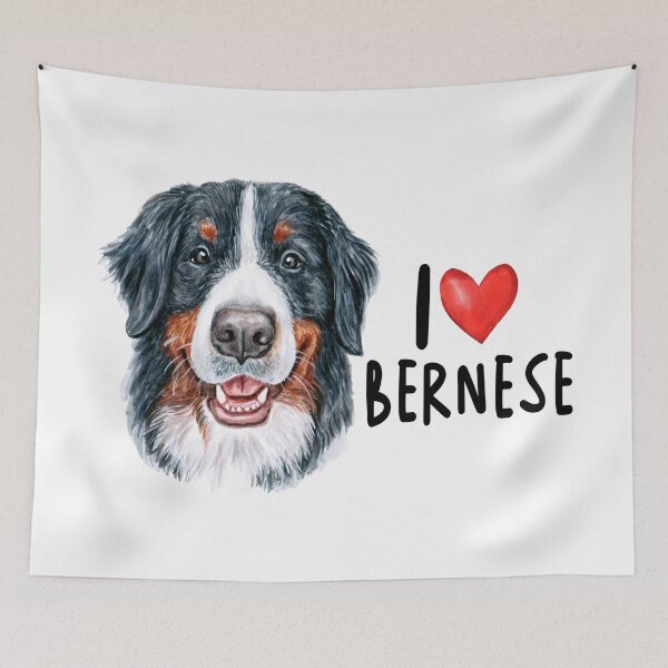 Item preview, Cute Bernese Mountain Dog|I Love My Bernese Dog designed and sold by yousseftalat2.