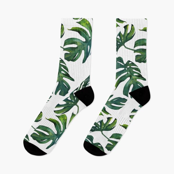 Item preview, Watercolor Monstera Tropical Amazonian Palm Leaves designed and sold by meggydesigns.
