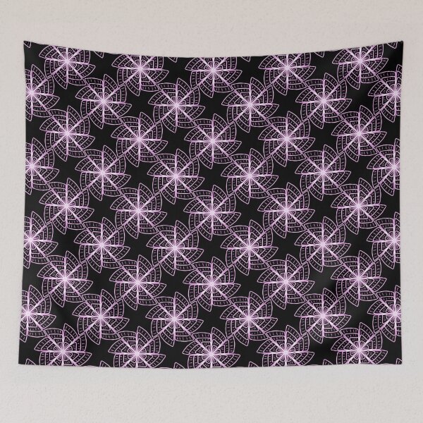 Item preview, Abstract Neon Fan Flower Pattern designed and sold by thesnowwhyte.