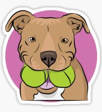 Playful Pitbull Sticker