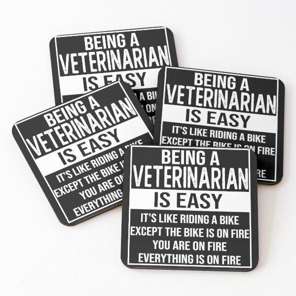 Item preview, Funny veterinarian saying: being a veterinarian is easy veterinarian gifts designed and sold by alaechamlal.