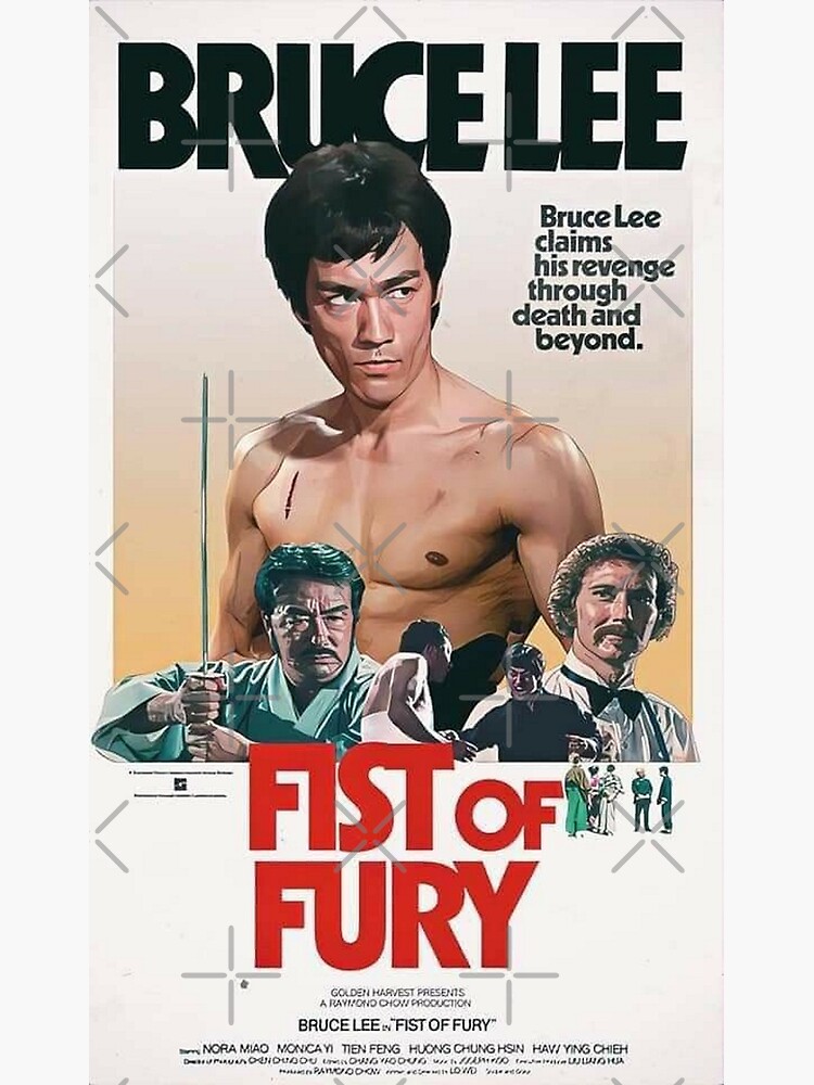 Lámina Metálica El Puño De La Furia De Bruce Lee Póster De La Película De Silencefiction 2884