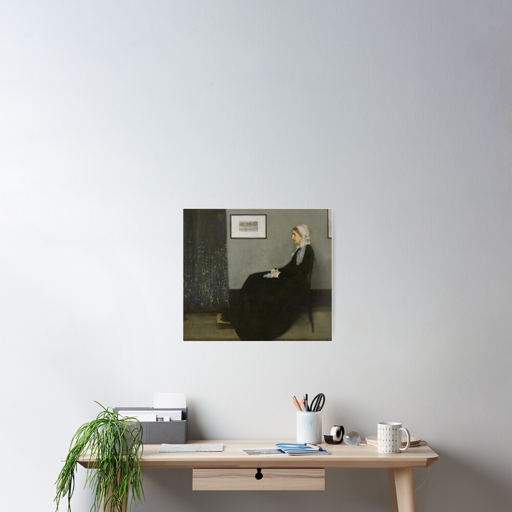 "James McNeill Whistler Original Art Painting Arrangement in Grey & Black No. 1 or Whistlers