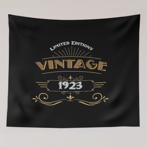 Item preview, 99th Birthday Gift Gold Vintage 1923 Aged Perfectly Essential 99 Birthday Decorations Men,Women and kids designed and sold by trends  ⭐ ⭐ ⭐ ⭐ ⭐(5201).