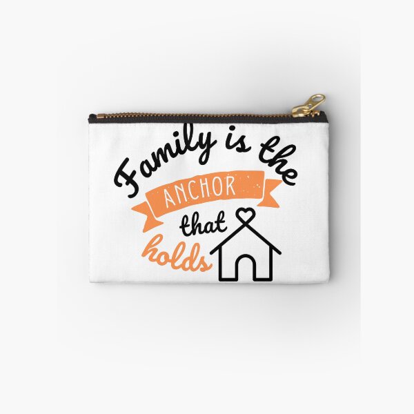 Item preview, FAMILY IS THE ANCHOR THAT HOLDS ESSENTIAL- cute quote about family love orange version designed and sold by MiKy1997.