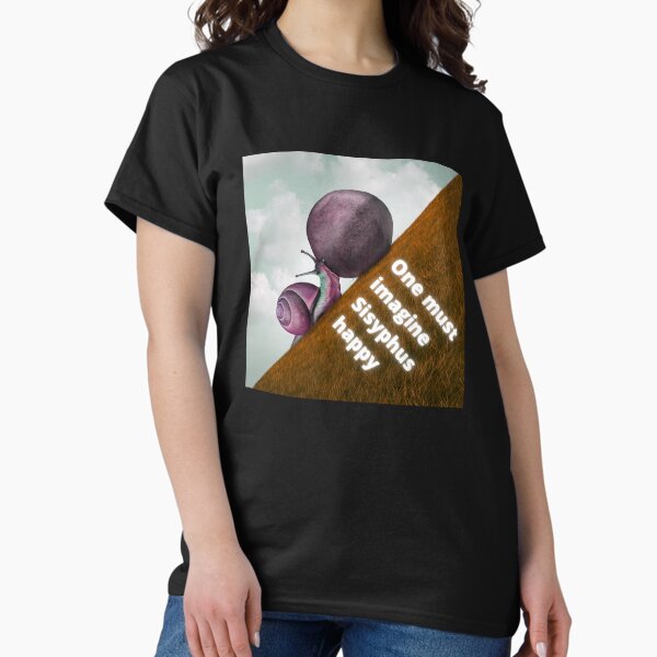 Item preview, One must imagine Sisyphus happy, Albert Camus, Absurdism designed and sold by TheFreeLife.