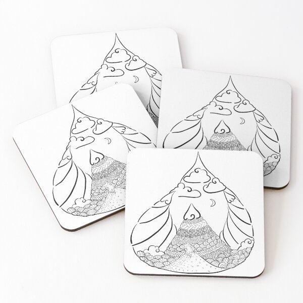 Item preview, Cat and mountains  designed and sold by Yama-inu.
