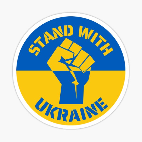 Item preview, Stand with Ukraine Circle with Fist - Russia Ukraine War - support ukraine designed and sold by CaitU.