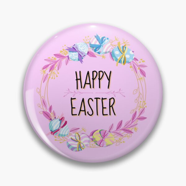 Item preview, Happy Easter Celebration Pastel Wreath designed and sold by LusDigiArt.