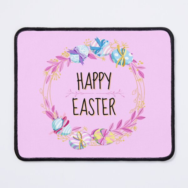 Item preview, Happy Easter Celebration Pastel Wreath designed and sold by LusDigiArt.