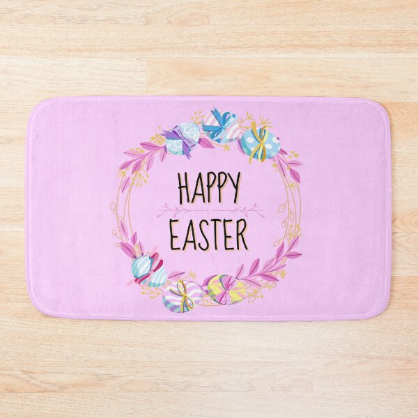Item preview, Happy Easter Celebration Pastel Wreath designed and sold by LusDigiArt.