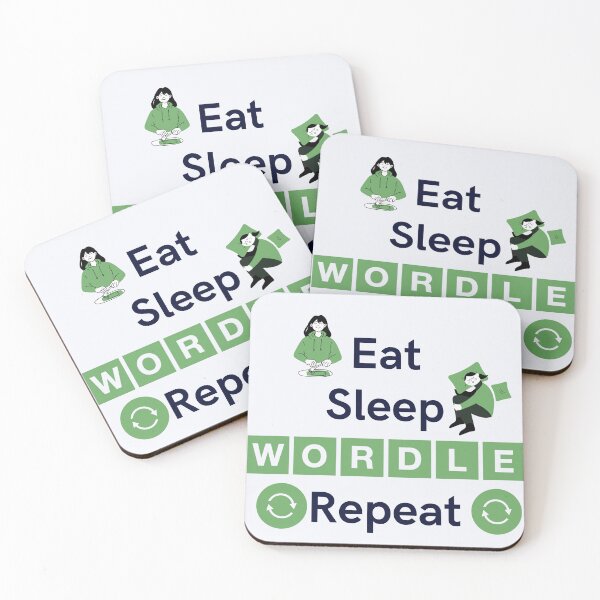Item preview, Eat Sleep Wordle Repeat designed and sold by Snorg  Tees ⭐⭐⭐⭐⭐.