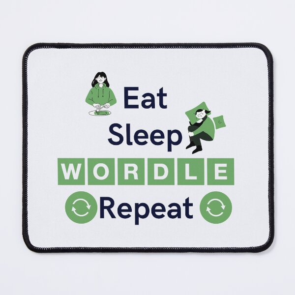Item preview, Eat Sleep Wordle Repeat designed and sold by Snorg  Tees ⭐⭐⭐⭐⭐.