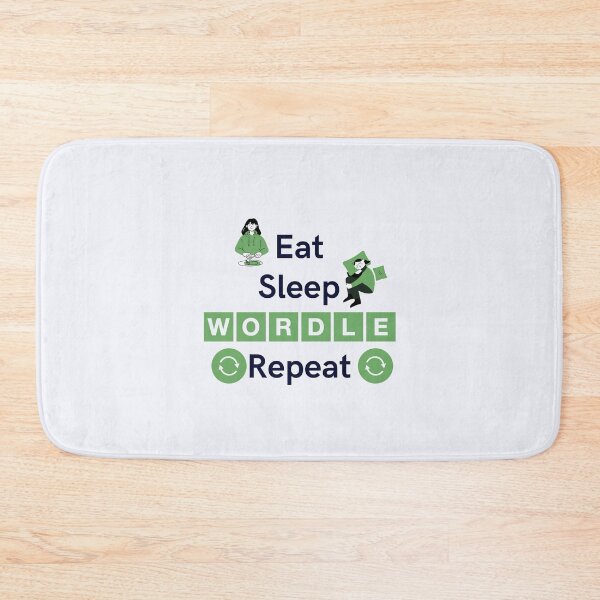 Item preview, Eat Sleep Wordle Repeat designed and sold by Snorg  Tees ⭐⭐⭐⭐⭐.