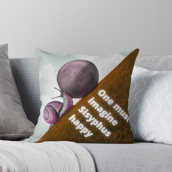 Item preview, One must imagine Sisyphus happy, Albert Camus, Absurdism designed and sold by TheFreeLife.