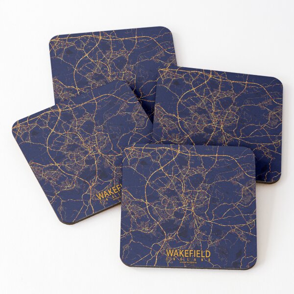 Item preview, Wakefield, West Yorkshire, England Map  - City At Night designed and sold by deMAP.