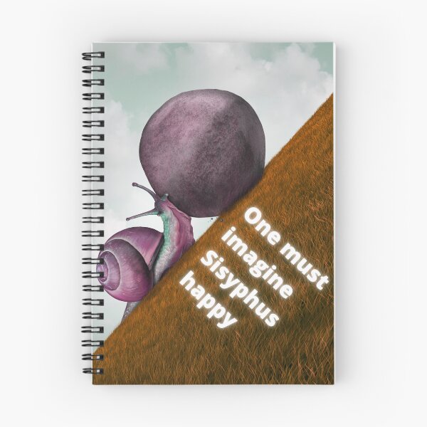 Item preview, One must imagine Sisyphus happy, Albert Camus, Absurdism designed and sold by TheFreeLife.