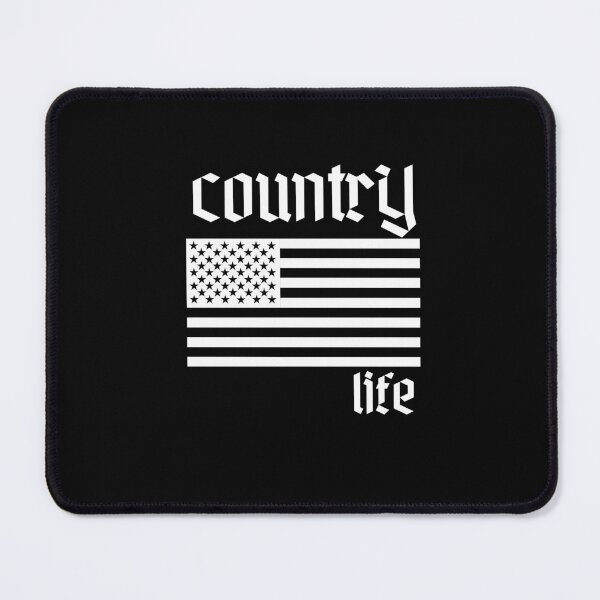 Item preview, Country Life with American Flag in white _ Country Life designed and sold by Shirtazy.