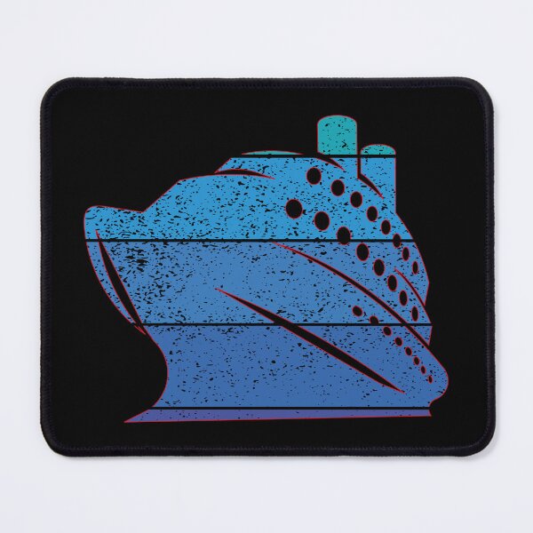 Item preview, Retro Cruise Ship Blue designed and sold by HungarianSailor.