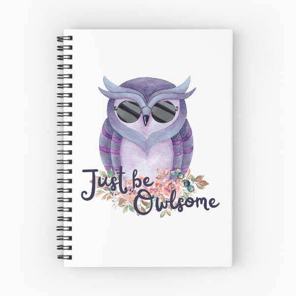 Item preview, Just be Owlsome - Cute Watercolor Owl for Owl Lovers  designed and sold by Desandu.