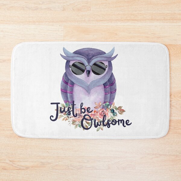 Item preview, Just be Owlsome - Cute Watercolor Owl for Owl Lovers  designed and sold by Desandu.