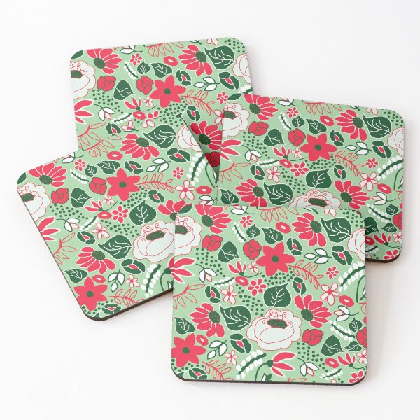 Item preview, Folksy Floral Christmas designed and sold by Lozzie Eliza Designs.