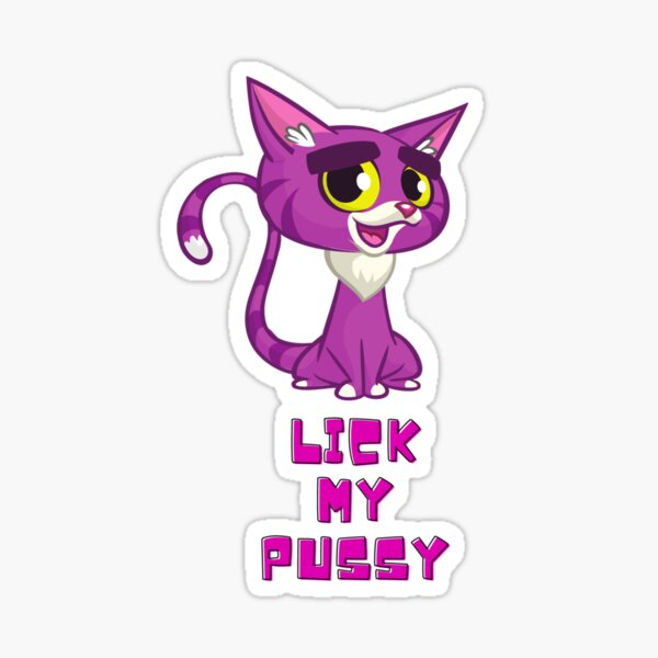 Lick My Pussy Merch By Davo Sticker For Sale By Blumankuma Redbubble