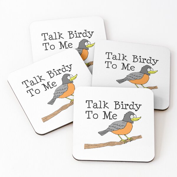 Item preview, Talk Birdy To Me Bird Pun designed and sold by jaycartoonist.