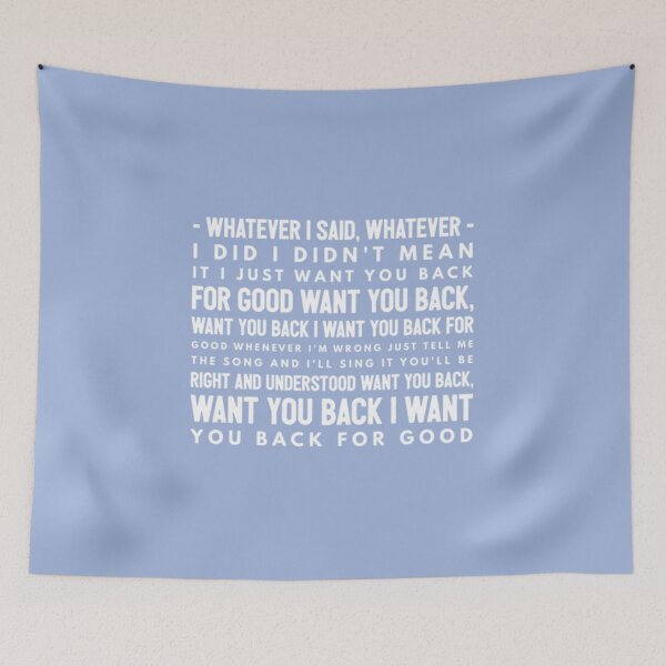 Item preview, Take That Back For Good Lyrics    designed and sold by KatieDavison.