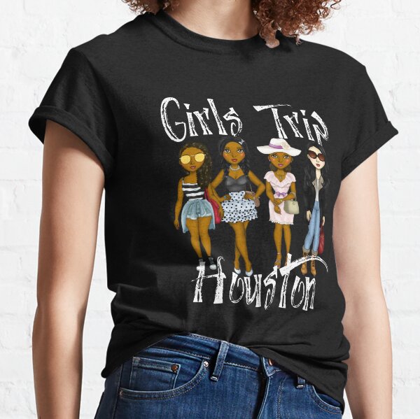  Womens Girls Trip Las Vegas elanin Black Women Birthday Vacay  T-Shirt : Clothing, Shoes & Jewelry