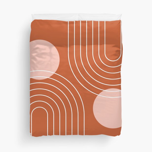 Artikel-Vorschau von Mid Century Modern Geometric 64 (Rainbow and Sun Abstraction), designt und verkauft von nineflorals.