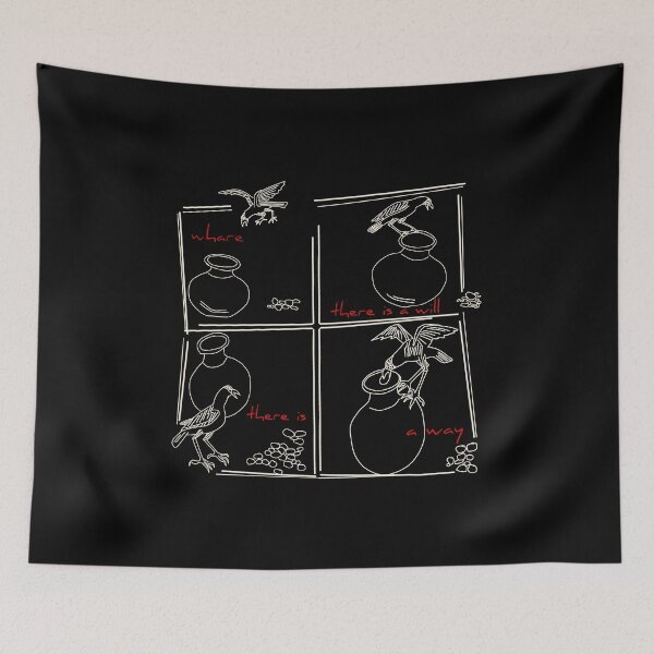 Item preview, The crow and the pitcher designed and sold by SatyaYug.