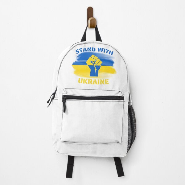 Item preview, Stand with Ukraine with Flag and Colored Fist- Russia Ukraine War - support ukraine designed and sold by CaitU.