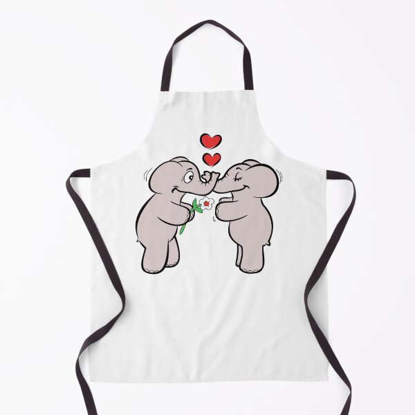 Item preview, Sweet elephants in love - elephant couple - first love - we two! designed and sold by YassOrNope.