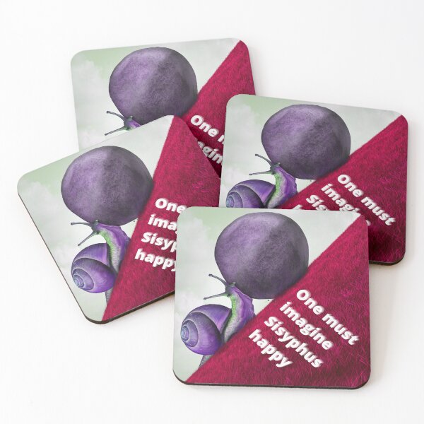 Item preview, One must imagine Sisyphus happy, Albert Camus, Absurdism designed and sold by TheFreeLife.