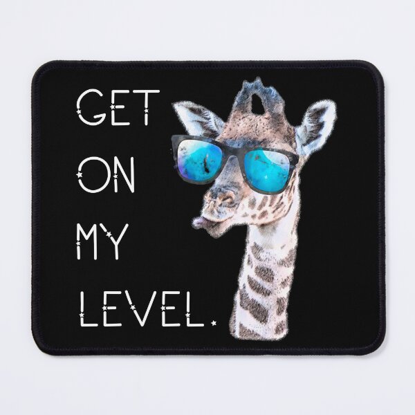 Item preview, Get On My Level - Giraffe Glasses Giant Zoo Animal Saying Gift Africa Souvenir designed and sold by Style4You24.