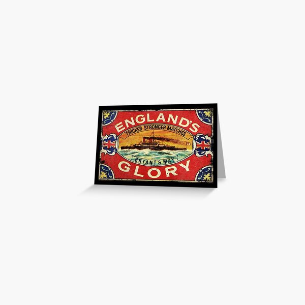 Artikel-Vorschau von ENGLANDS GLORY Streichholzschachtel - Bryant & Mai - Thicker Stronger Matches - Traditional British, designt und verkauft von RetroTeeStudio.
