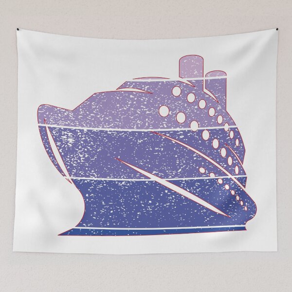 Item preview, Retro Cruise Ship Purple designed and sold by HungarianSailor.