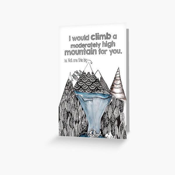 Mountain love Greeting Card