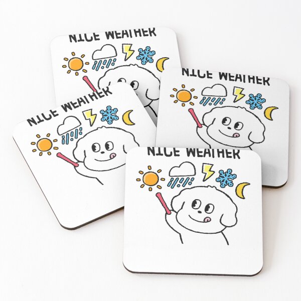 Item preview, nice weather dog says designed and sold by ANIMAL T-SHIRT.