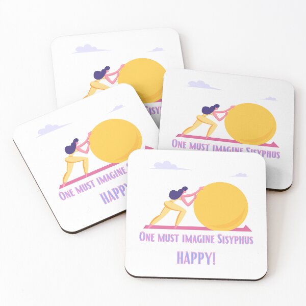 Item preview, One must imagine Sisyphus happy, Albert Camus, Absurdism designed and sold by TheFreeLife.