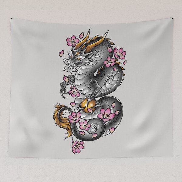 Item preview, color japanese dragon designed and sold by Lilia-SEILLAN.