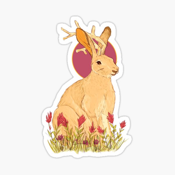 jackalope sighting Sticker